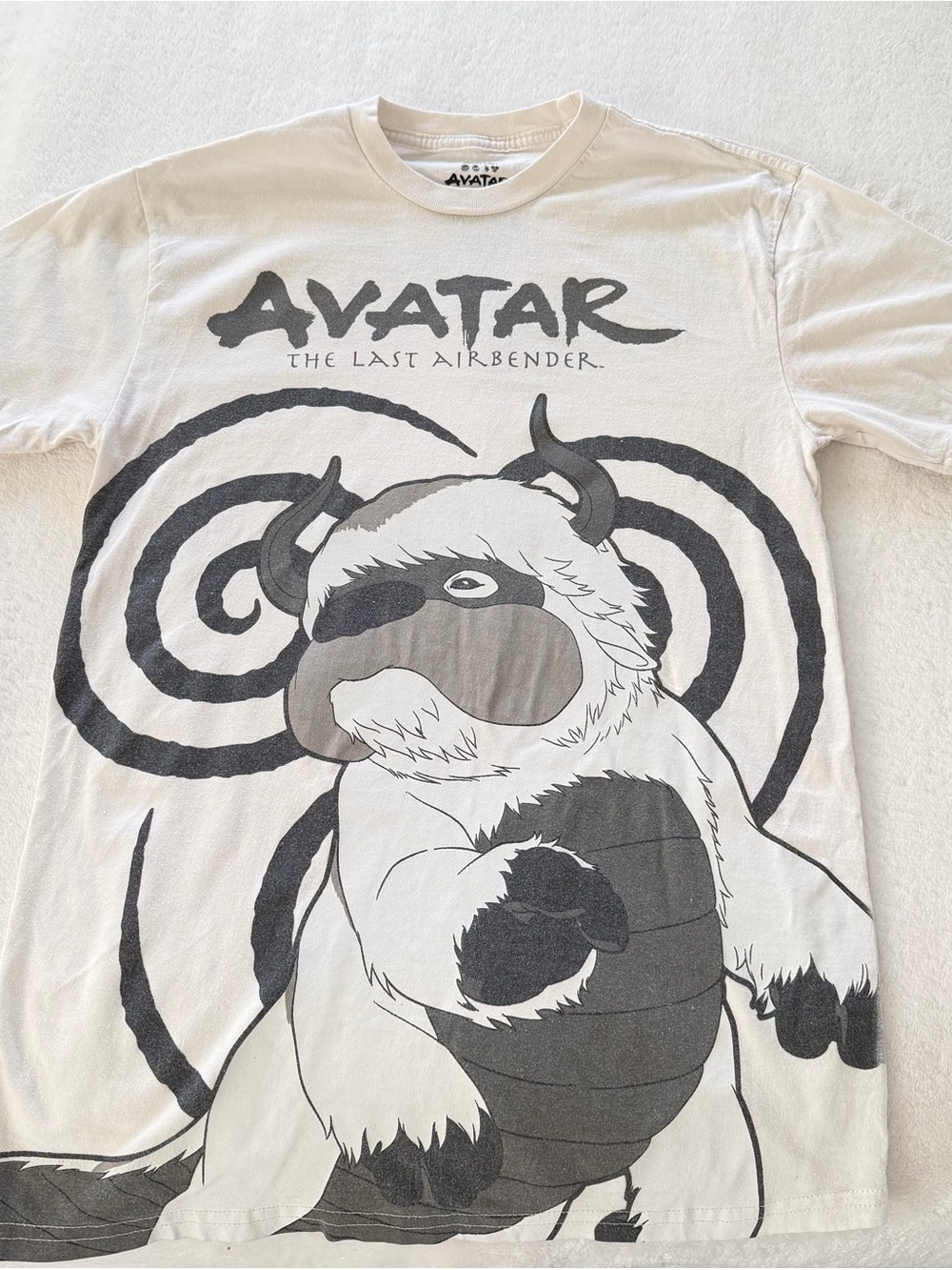 Avatar The Last Airbender Appa Graphic T-Shirt Cream Unisex